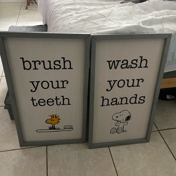 Pottery Barn Kids Other - Pottery Barn Kids Gray Wall Decor Set